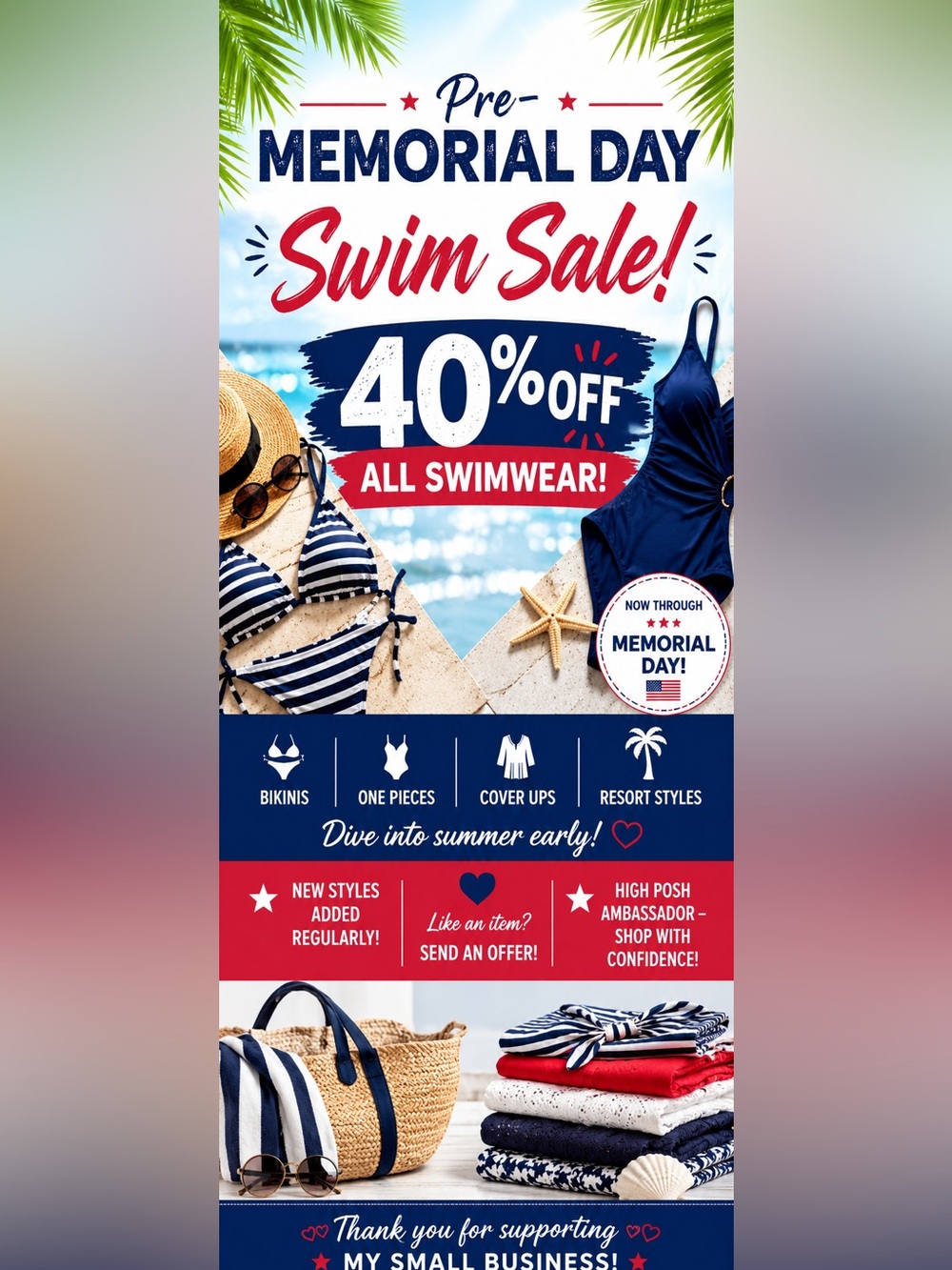 SWIM  🇺🇸 MEMORIAL DAY SALE 🌴 filter Swim Category Bonus Swim 40% Off thru Monday